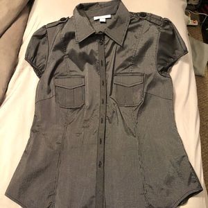 Gray business causal shirt